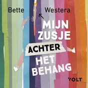 Omslag van Mijn zusje achter het behang