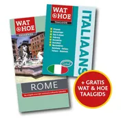 Omslag van Pakket Wat en Hoe Onderweg Rome + Wat en Hoe Taalgids Italiaans