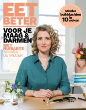 Omslag van Eet beter voor je maag en darmen met huisarts Tamara de Weijer