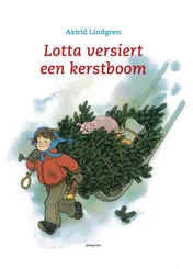 Omslag van Lotta versiert een kerstboom