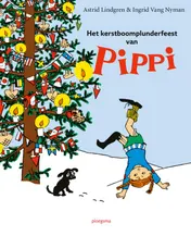 Omslag van Het kerstboomplunderfeest van Pippi