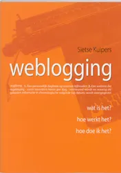 Omslag van Weblogging