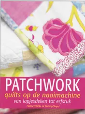 Omslag van Patchwork quilts op de naaimachine