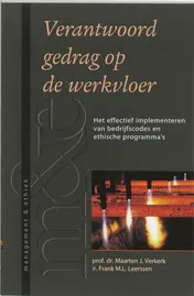 Omslag van Verantwoord gedrag op de werkvloer