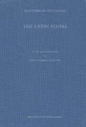 Omslag van Archibald Pitcairne: the Latin Poems
