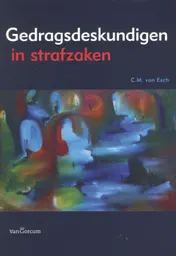 Omslag van Gedragsdeskundigen in strafzaken