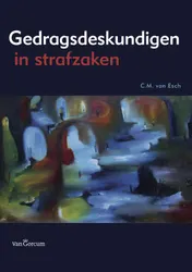 Omslag van Gedragsdeskundigen in strafzaken