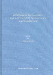 Omslag van Rudolph Agricola: six lives and Erasmus s testimonies