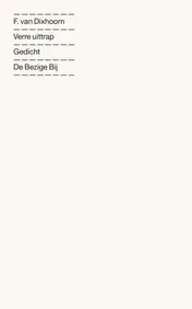 Omslag van Verre uittrap