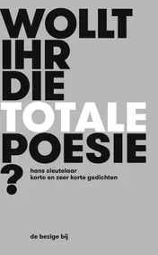 Omslag van Wollt ihr die totale Poesie?