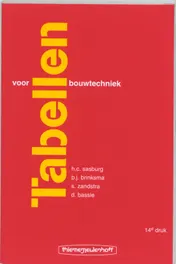 Omslag van Tabellen voor bouwtechniek