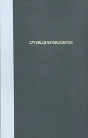 Omslag van Overlijdensregister