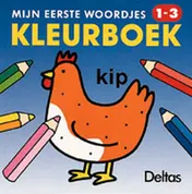 Omslag van Mijn eerste woordjes kleurboek 1-3 jaar