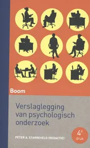 Omslag van Verslaglegging van psychologisch onderzoek