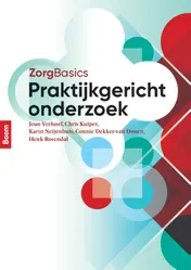 Omslag van Zorgbasics praktijkgericht onderzoek