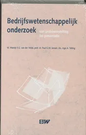 Omslag van Bedrijfswetenschappelijk onderzoek