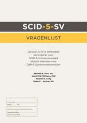 Omslag van SCID-5-S: Vragenlijst (50 ex.)