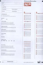 Omslag van NIO 2: Antwoordformulieren Dyslexie (25ex.)