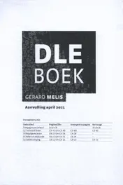 Omslag van DLE Boek: aanvulling april 2021