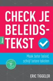 Omslag van Check je beleidstekst