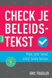 Omslag van Check je beleidstekst