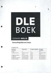 Omslag van DLE Boek: aanvulling februari 2022