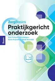 Omslag van ZorgBasics Praktijkgericht onderzoek