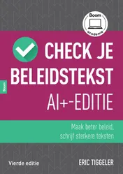 Omslag van Check je beleidstekst – AI+-editie