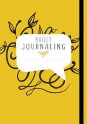 Omslag van Bullet journaling, alles op een rijtje! Yellow hand lettering