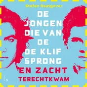 Omslag van De jongen die van de klif sprong en zacht terechtkwam