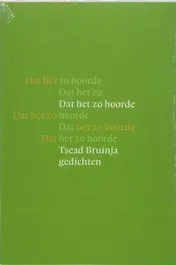 Omslag van Dat het zo hoorde
