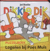 Omslag van Dikkie Dik puzzelboek logeren bij Poes Muis