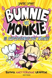 Omslag van Bunnie vs Monkie en de supersonische maki!