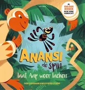 Omslag van Anansi de spin laat Aap weer lachen