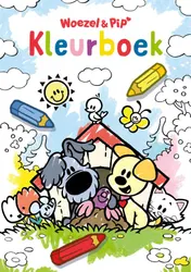 Omslag van Kleurboek Woezel & Pip