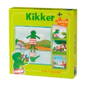 Omslag van Kikker 4 in 1 puzzel