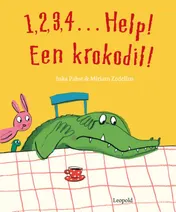 Omslag van 1, 2, 3, 4... Help, een krokodil!