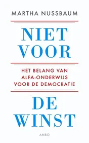 Omslag van Niet voor de winst