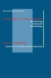 Omslag van Dysartrie en verbale apraxie - DYVA-onderzoek