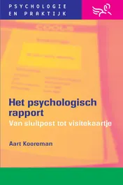 Omslag van Het psychologisch rapport