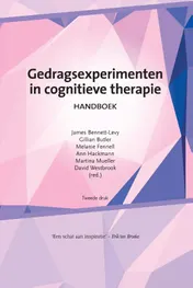 Omslag van Gedragsexperimenten in cognitieve therapie