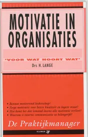 Omslag van Motivatie in organisaties