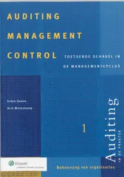 Omslag van Auditing management control