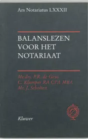 Omslag van Balanslezen voor het notariaat