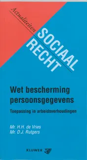 Omslag van Wet bescherming persoonsgegevens