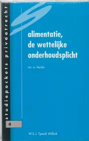 Omslag van Alimentatie, de wettelijke onderhoudsplicht