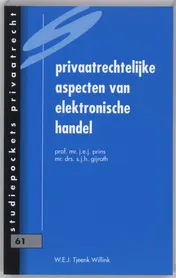 Omslag van Privaatrechtelijke aspecten van elektronische handel