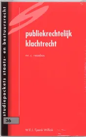 Omslag van Publiekrechtelijk klachtrecht