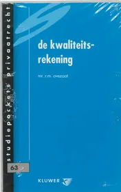 Omslag van De kwaliteitsrekening