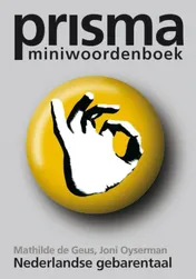 Omslag van Prisma Miniwoordenboek Nederlandse gebarentaal